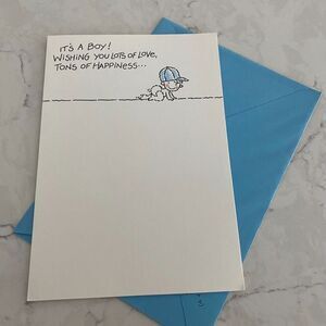 Hallmark Shoebox Greeting 'It's A‎ Boy' Newborn Wishes Congratulation Card